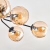Koyoto Plafonnier, Boule lumineuse 85 cm Ambre, 8 lumières