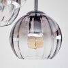 Koyoto Plafonnier, Boule lumineuse Clair, Fumé, 5 lumières