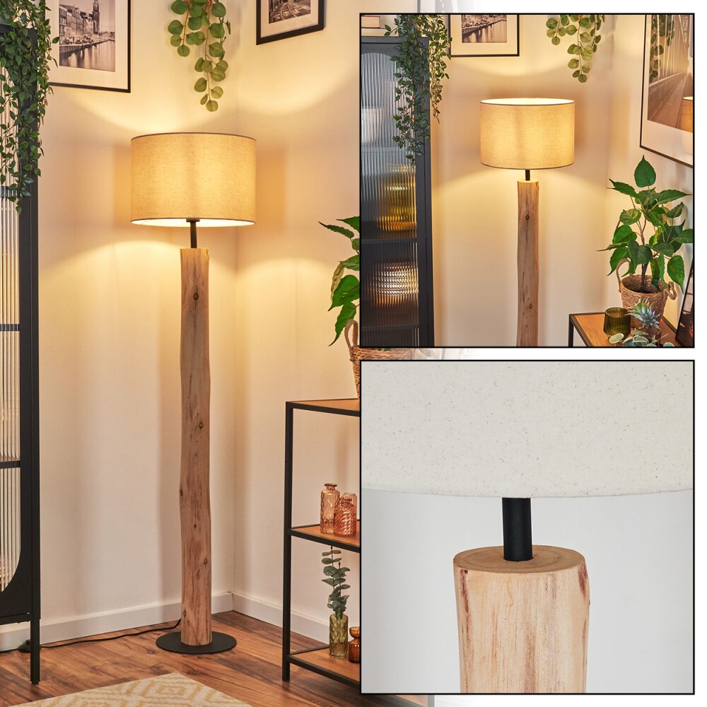 Soungou Lampadaire Écru, Noir, 1 lumière main product photo