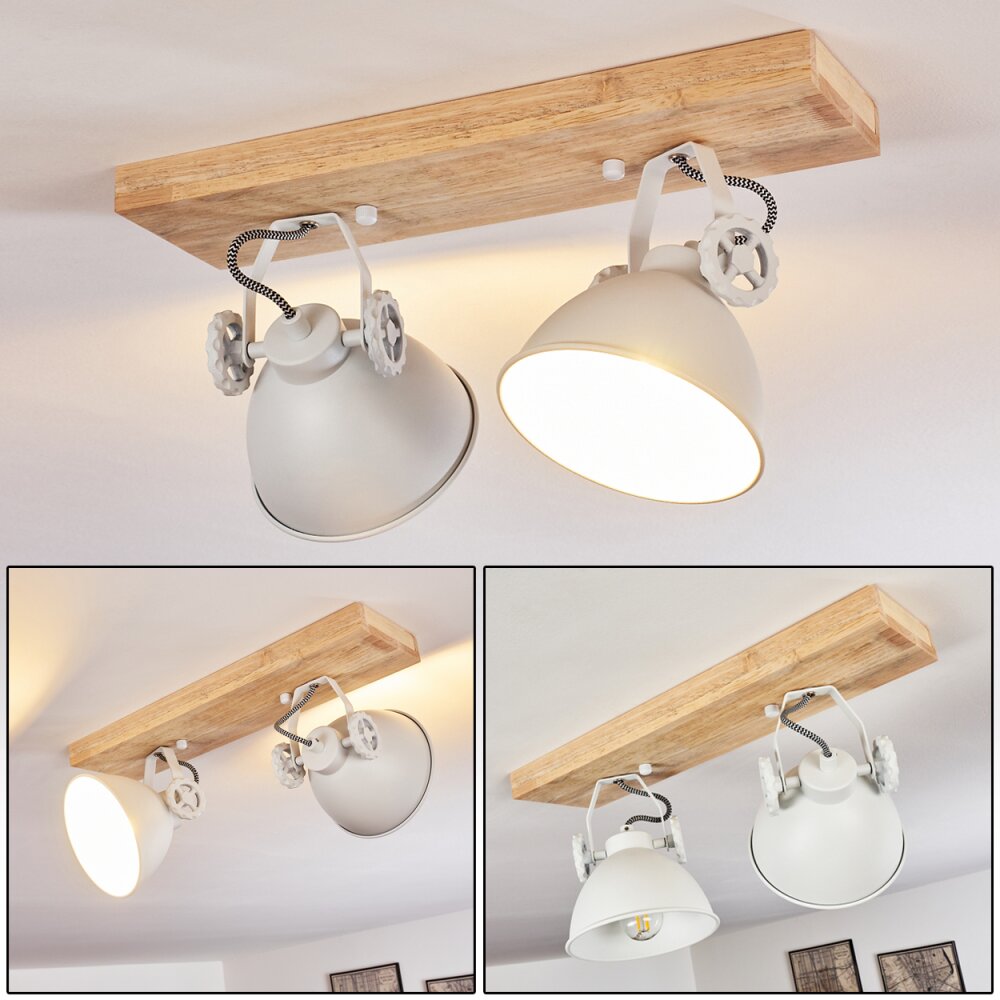 Plafonnier Svanfolk Brun, Blanc, 2 lumières main product photo