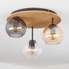 Koyoto Plafonnier, Boule lumineuse Écru, Noir, 3 lumières