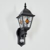 Naofe Lampe murale d´extérieur, Applique murale Noir, 1 lumière, Détecteur de mouvement