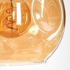 Ripoll Suspension, Boule lumineuse, Suspension Ambre, Clair, Fumé, 6 lumières
