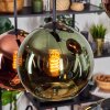 Koyoto Suspension, Boule lumineuse, Suspension Bleu, Vert, Cuivré, 6 lumières