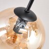 Koyoto Plafonnier, Boule lumineuse 81 cm Ambre, Clair, Fumé, 10 lumières