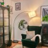 Bassagoda Lampadaire Nickel mat, Noir, 1 lumière