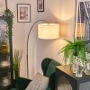 Bassagoda Lampadaire Nickel mat, Noir, 1 lumière