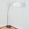 Bassagoda Lampadaire Nickel mat, Noir, 1 lumière