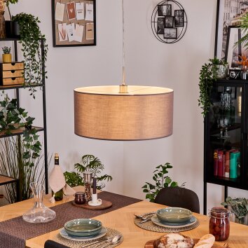 Pilaru Suspension, Suspension Chrome, Nickel mat, 1 lumière