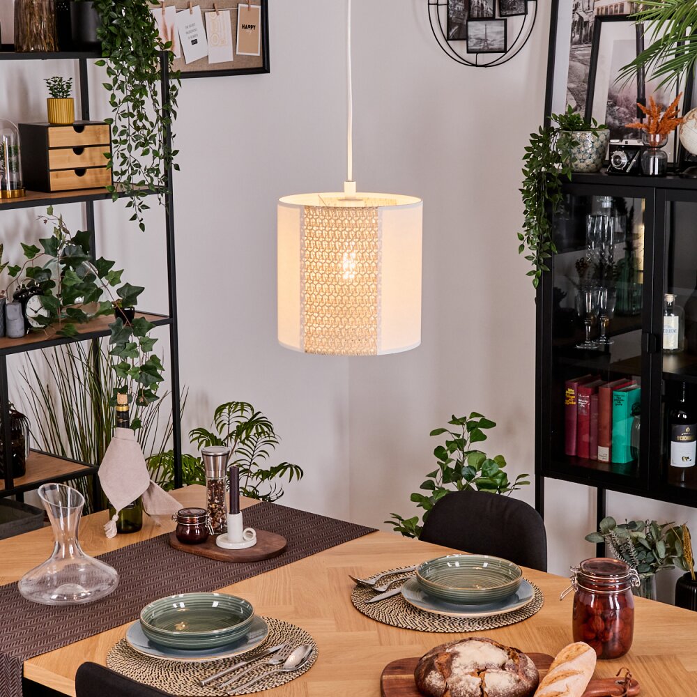 Desroches Suspension, Suspension Blanc, 1 lumière main product photo