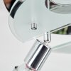 Mirando Plafonnier, Spot de plafond LED Chrome, Argenté, Transparent, 4 lumières