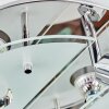 Mirando Plafonnier, Spot de plafond LED Chrome, Argenté, Transparent, 4 lumières