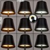 Salgadinho Lampe de table d'extérieur, Luminaire de salle de bain, Lampe à poser LED Noir, 1 lumière