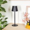 Salgadinho Lampe de table d'extérieur, Luminaire de salle de bain, Lampe à poser LED Noir, 1 lumière