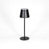 Salgadinho Lampe de table d'extérieur, Luminaire de salle de bain, Lampe à poser LED Noir, 1 lumière