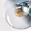 Gastor Plafonnier, Boule lumineuse 87 cm Bleu, Vert, Clair, Cuivré, 8 lumières
