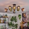 Gastor Plafonnier, Boule lumineuse 87 cm Bleu, Vert, Clair, Cuivré, 8 lumières