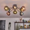 Gastor Plafonnier, Boule lumineuse 87 cm Bleu, Vert, Clair, Cuivré, 8 lumières