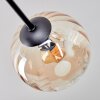 Koyoto Plafonnier, Boule lumineuse 78 cm Ambre, Clair, 6 lumières