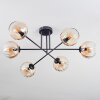 Koyoto Plafonnier, Boule lumineuse 78 cm Ambre, Clair, 6 lumières