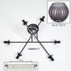 Koyoto Plafonnier, Boule lumineuse 78 cm Fumé, 6 lumières