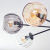 Koyoto Plafonnier, Boule lumineuse 78 cm Ambre, Clair, Fumé, 6 lumières