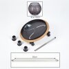 Koyoto Plafonnier, Boule lumineuse Écru, Noir, 3 lumières