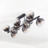 Koyoto Plafonnier, Boule lumineuse Clair, Fumé, 10 lumières