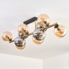Gastor Plafonnier, Boule lumineuse Or, Noir, 10 lumières