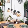 Koyoto Suspension, Boule lumineuse, Suspension Ambre, Clair, Fumé, 4 lumières