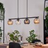 Koyoto Suspension, Boule lumineuse, Suspension Ambre, Clair, Fumé, 4 lumières