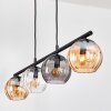 Koyoto Suspension, Boule lumineuse, Suspension Ambre, Clair, Fumé, 4 lumières