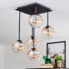 Koyoto Plafonnier, Boule lumineuse Ambre, Clair, 5 lumières