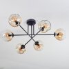 Ripoll Plafonnier, Boule lumineuse Ambre, Clair, 6 lumières
