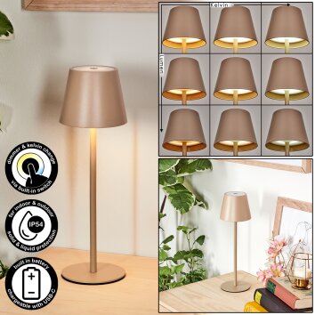 Salgadinho Lampe de table d'extérieur, Lampe à poser LED Sable, 1 lumière