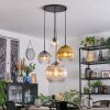 Koyoto Suspension, Boule lumineuse, Suspension grappe Ambre, Or, Clair, Fumé, 4 lumières
