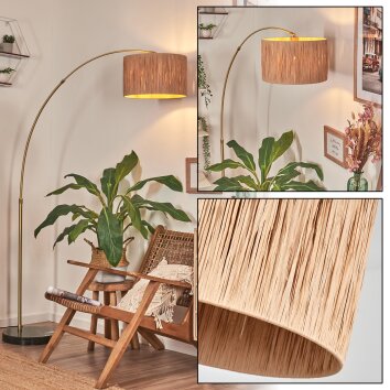 Granja Lampadaire, Lampadaires arc Laiton, Noir, 1 lumière