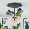 Gastor Plafonnier, Boule lumineuse 45 cm Bleu, Vert, Clair, Cuivré, 5 lumières