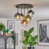 Gastor Plafonnier, Boule lumineuse 45 cm Bleu, Vert, Clair, Cuivré, 5 lumières