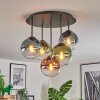 Gastor Plafonnier, Boule lumineuse 45 cm Bleu, Vert, Clair, Cuivré, 5 lumières