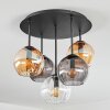 Koyoto Plafonnier, Boule lumineuse 45 cm Ambre, Clair, Fumé, 5 lumières