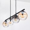 Koyoto Suspension, Boule lumineuse, Suspension Ambre, Clair, Fumé, 4 lumières