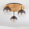 Koyoto Plafonnier, Boule lumineuse 40 cm Écru, Noir, 3 lumières