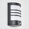 Heran Lampe murale d´extérieur, Applique murale LED Noir, 1 lumière, Détecteur de mouvement