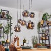 Ripoll Suspension, Boule lumineuse, Suspension Fumé, 6 lumières