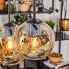 Ripoll Suspension, Boule lumineuse, Suspension Ambre, 6 lumières