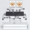 Ripoll Suspension, Boule lumineuse, Suspension Ambre, Clair, 6 lumières