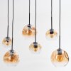 Ripoll Suspension, Boule lumineuse, Suspension Ambre, Clair, 6 lumières