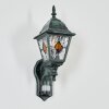 Naofe Lampe murale d´extérieur, Applique murale Vert, Noir, 1 lumière, Détecteur de mouvement