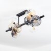 Koyoto Plafonnier, Boule lumineuse Ambre, Clair, Fumé, 8 lumières Koyoto Plafonnier, Boule lumineuse Ambre, Clair, Fumé, 8 lumières